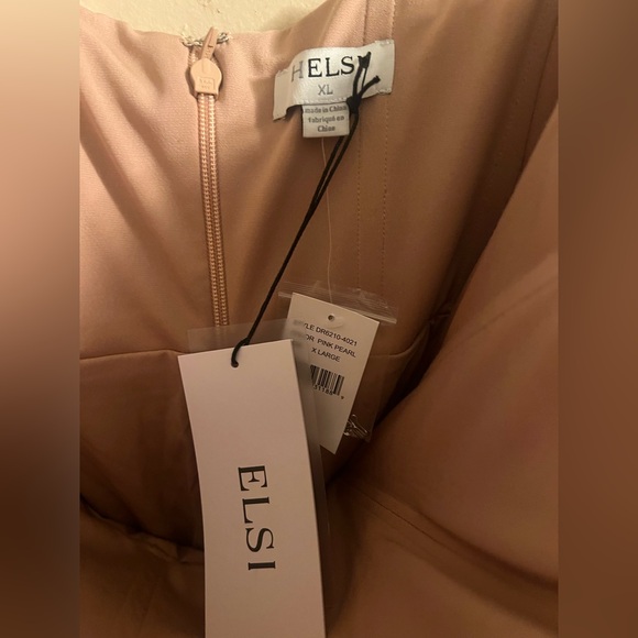 HELSI MARGOT Elegant Strapless Beaded Gown NWT SZ XL light pink READY TO SHIP - Picture 8 of 9